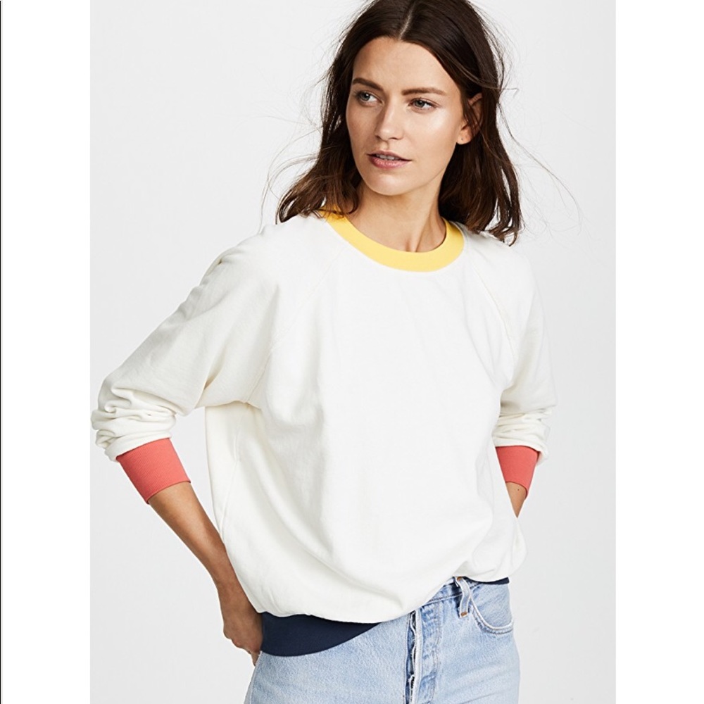 FRAME Colorblock Sweatshirt, size Small. NWT